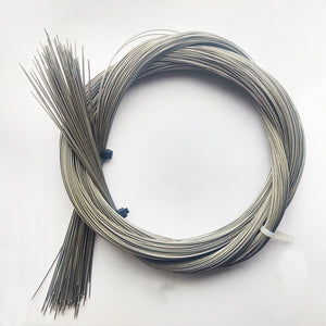 100 stk. 1,8 meter rustfri wire med nylon belægning Ø 0,7mm