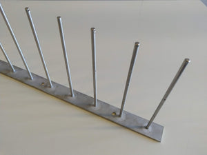 Wireholder 1000mm skinne mod måger i syrefast stål