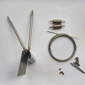 Tagrende wireholder t. rund vulst komplet med smådele